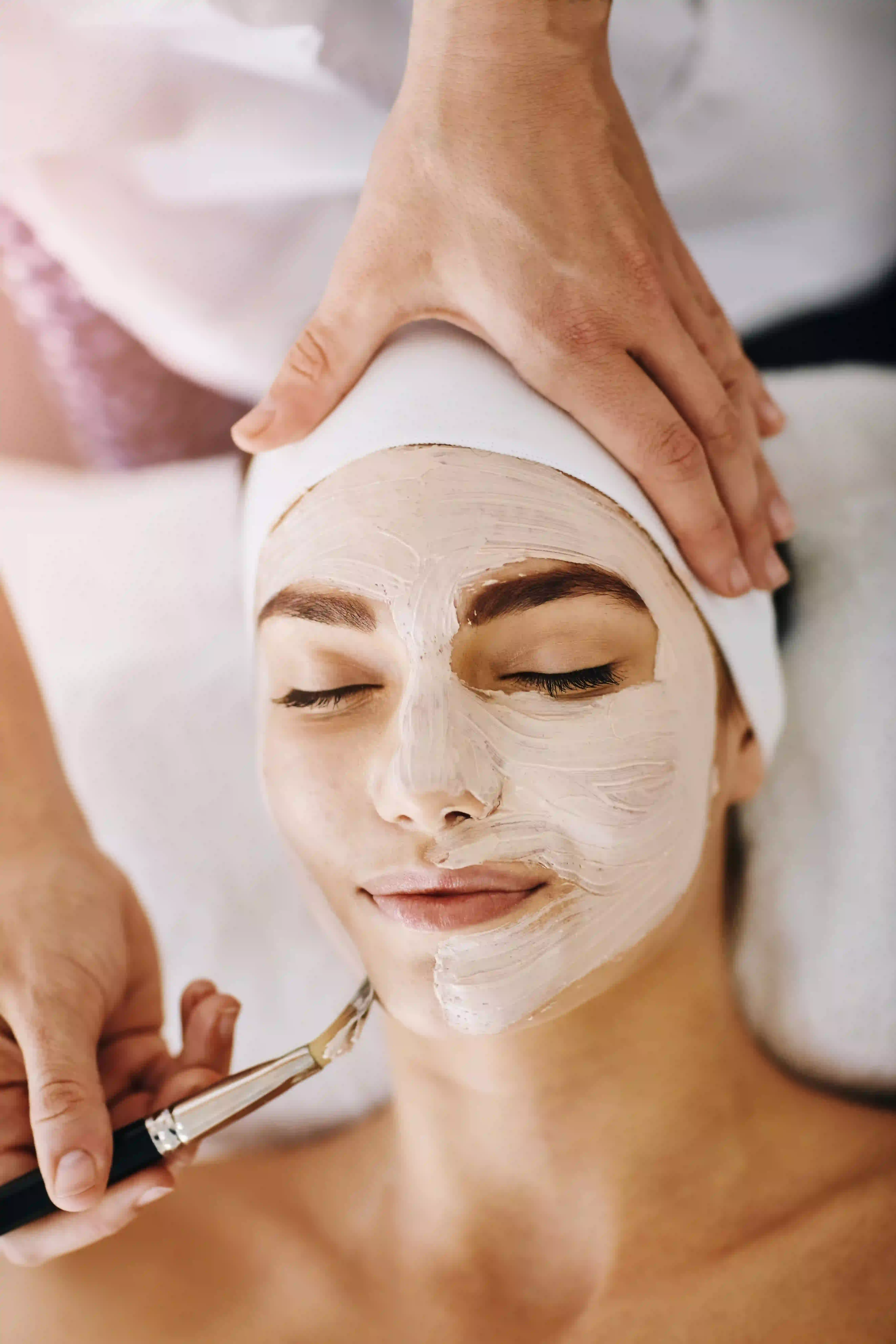 Woman with glowing skin